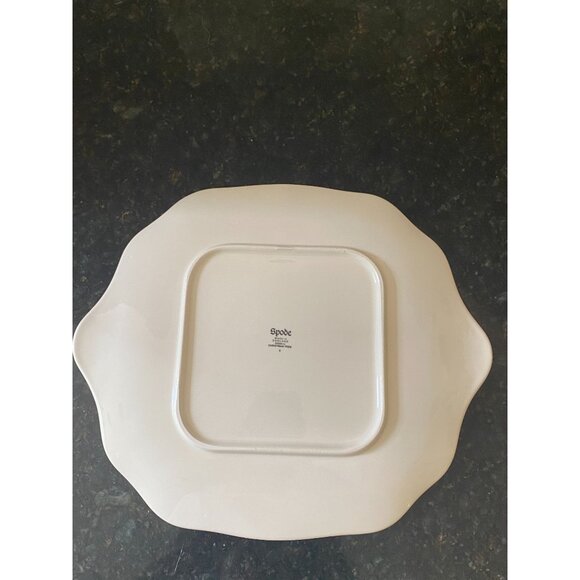 Spode Christmas Tree Square Cake Plate, S3324-U, Box Included - Picture 7 of 10